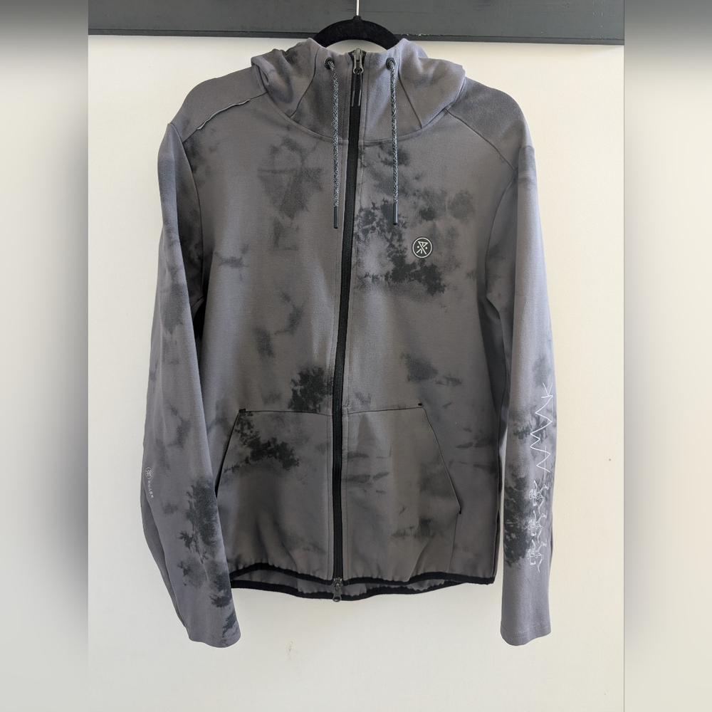 Roark Gray Tie-Dye Zip Hoodie Jacket